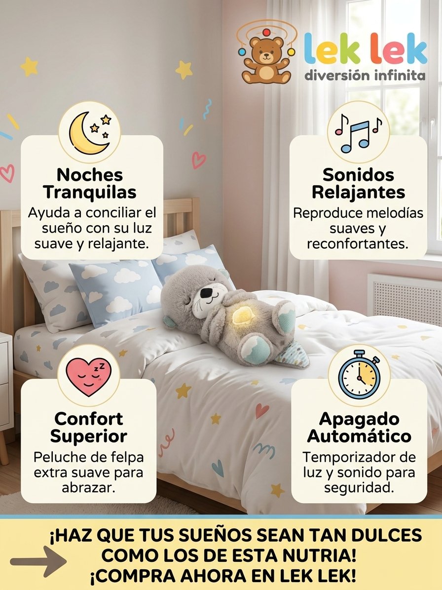 Nutria Que respira, 🦦 Peluche que relaja y ayuda a dormir - Imagen 4