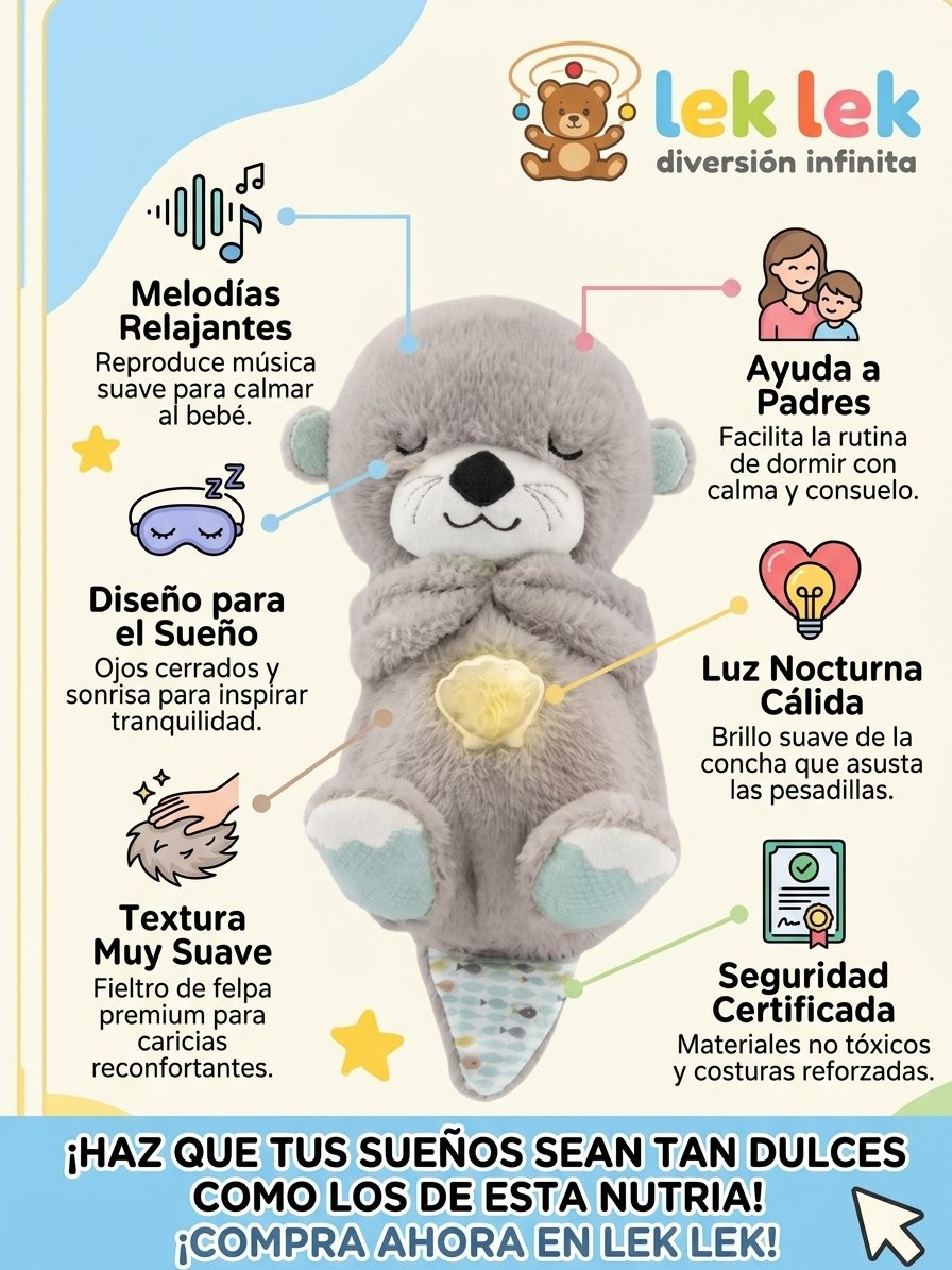 Nutria Que respira, 🦦 Peluche que relaja y ayuda a dormir - Imagen 2