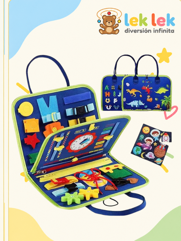 Pizarra Sensorial Montessori Libro Didactico