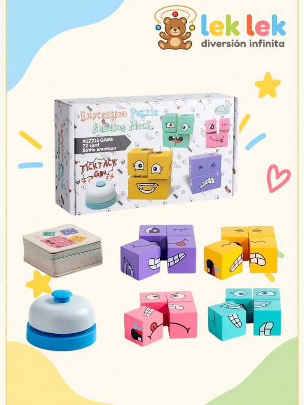 Cubos multicarita montessori diversion cognitiva